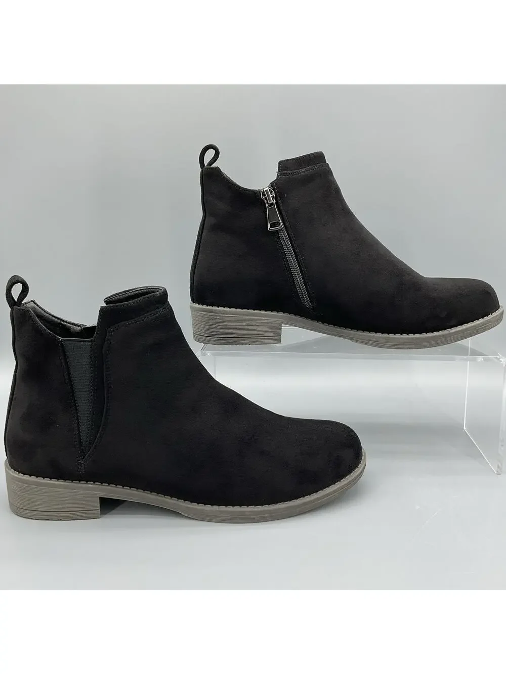 NEW Propet Women’s Tandy Side Zip Ankle Boots Black Size 8M